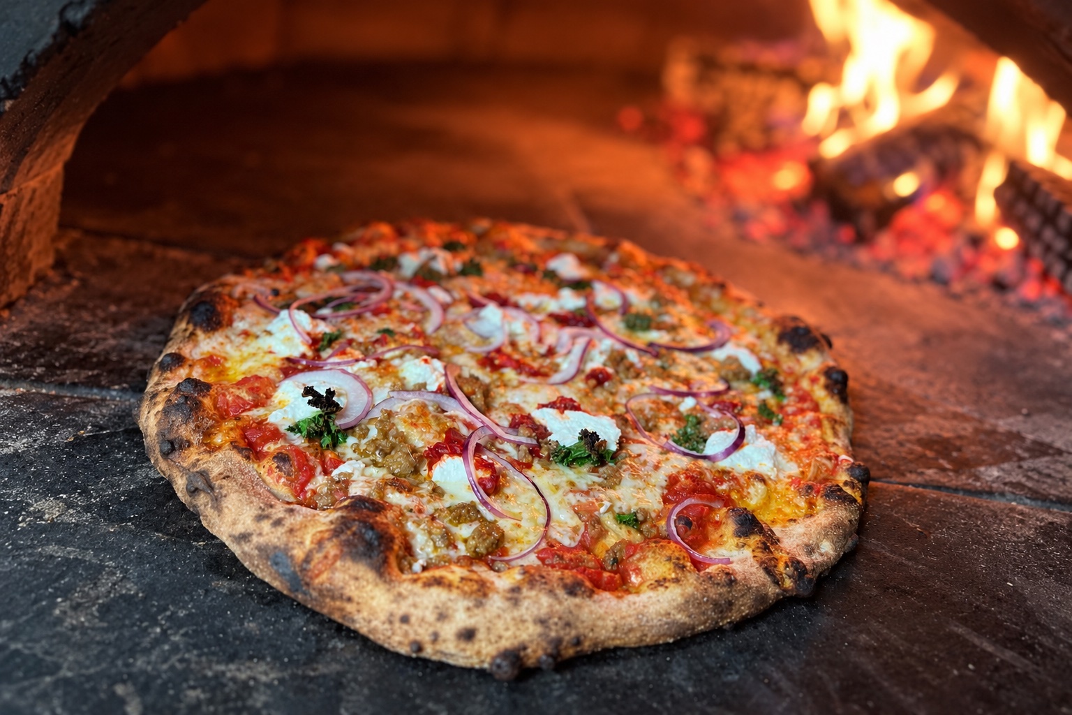House Sausage & Calabrian Chili Peppers